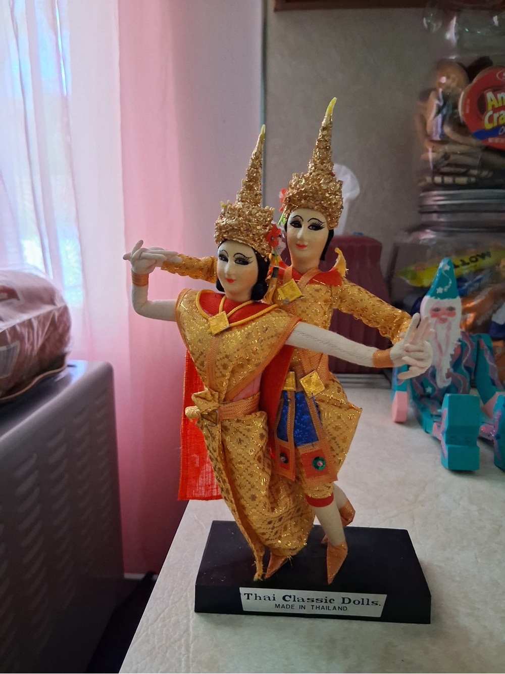 Thai Classic Dolls Kids Costume-Inspired Gold Dance Outfit